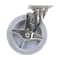 Vestil Thermoplastic Rubber Swivel With Brake Caster 8 In. Diameter x 2 In. Width 675 lb Gray CST-E-SS-8X2TPR-SWB - alternate 4